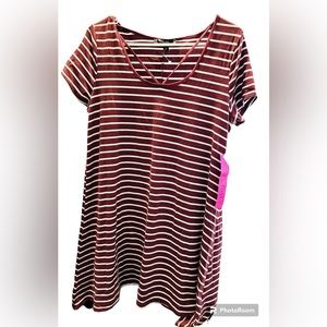 Tuna Bela maternity Striped Tshirt dress.